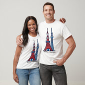Tokio-Turm & Tokio Skytree T-Shirt (Unisex)