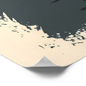 Tokio Twilight - Minimalistische Skyline Reflektio Poster (Ecke)