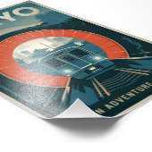 Tokio Vintag Fotodruck (Ecke)