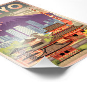 Tokio Vintag Fotodruck (Ecke)