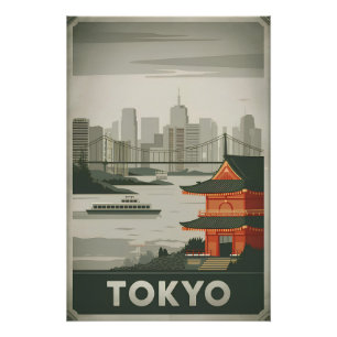 Tokio Vintag Poster