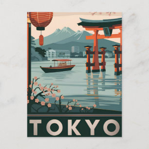 Tokio Vintag Postkarte