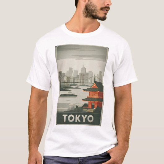 Tokio Vintag T-Shirt (Vorderseite)