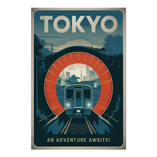 Tokio Vintage Poster (Vorderseite)