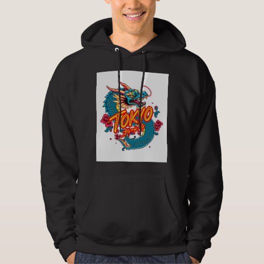 Tokioter Drache Hoodie (Vorderseite)