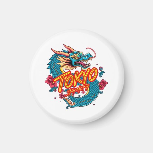 Tokioter Drache Magnet (Vorne)