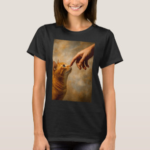 Tokioter Katze mit Strohhut und Teetasse Skytree C T-Shirt