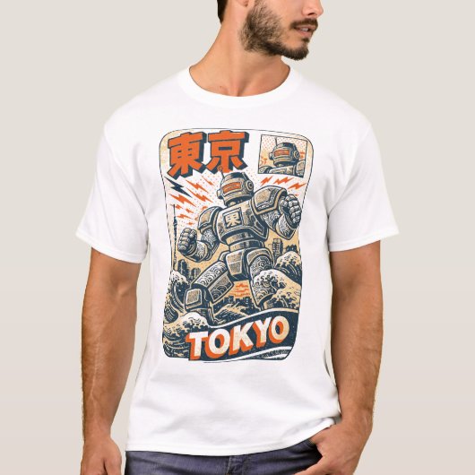 Tokioter Roboter T-Shirt (Vorderseite)