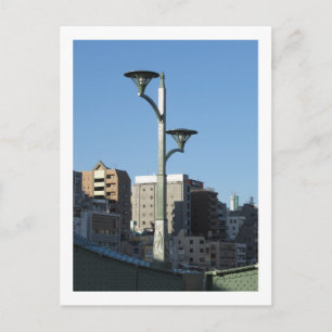 Tokioter Straßenlaternen: Umaya-Brücke, Sumida-Flu Postkarte