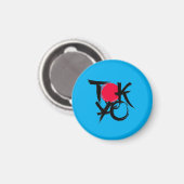 Tokioter Vibes Magnet (Vorderseite/Rückseite)