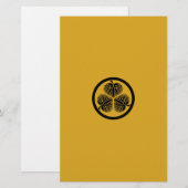 Tokugawa hollyhock 2(first,2nd,3rd)33 briefpapier (Vorne/Hinten)