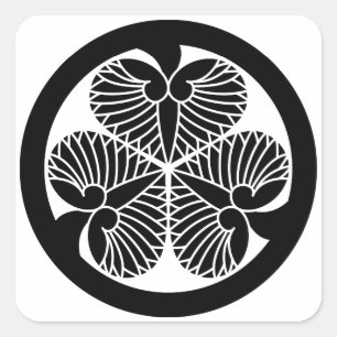 Tokugawa hollyhock 5(5th Tsunayoshi)23 Quadratischer Aufkleber