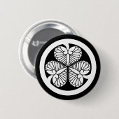 Tokugawa hollyhock 9(8th Yoshimune)23 Button (Vorne & Hinten)