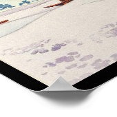 Tokuriki Tomikichiro 36 Ansichten von Fuji art jap Poster (Ecke)