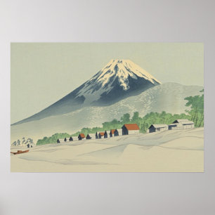 Tokuriki Tomikichiro 6 Ansichten von Fuji-Kunst Poster