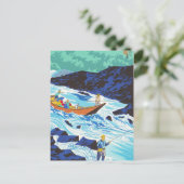 Tokuriki Tomikichiro Landschaft der 12 Monate Postkarte (Stehend Vorderseite)