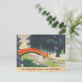 Tokuriki Tomikichiro Nikko japan japanese art Postkarte (Stehend Vorderseite)