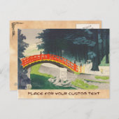 Tokuriki Tomikichiro Nikko japan japanese art Postkarte (Vorne/Hinten)