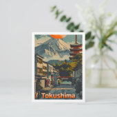 Tokushima Japan Berühmter Reiseort Postkarte (Stehend Vorderseite)