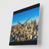 Tokyo 001A Quadratische Wanduhr (Winkel)