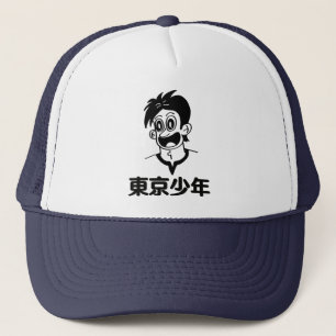 Tokyo Boy (Black Line) Kanji Hat Truckerkappe