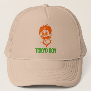 Tokyo Boy (Orange&Green Line) Hat Truckerkappe