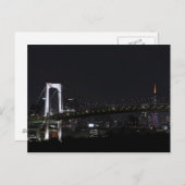 Tokyo by Night Postcard Postkarte (Vorne/Hinten)