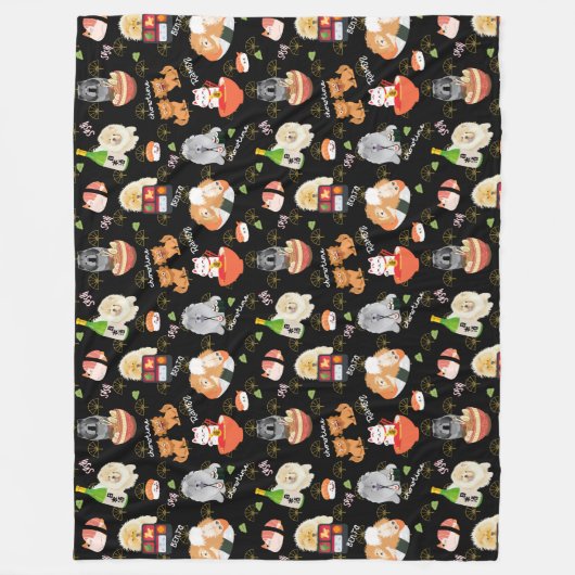 TOKYO CHOWTIME Chow Fleecedecke (Vorderseite)