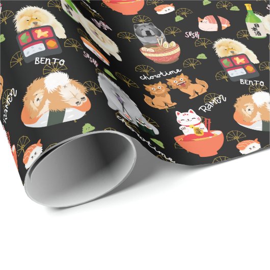 TOKYO CHOWTIME Chow Geschenkpapier (Rolleneckpunkt)