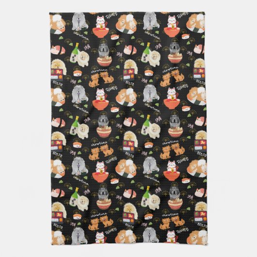 TOKYO CHOWTIME Chow Geschirrtuch (Vertikal)