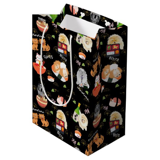 TOKYO CHOWTIME Chow Mittlere Geschenktüte (Rückseite Schrägansicht)