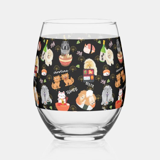 TOKYO CHOWTIME Chow Weinglas Ohne Stiel (Vorderseite)