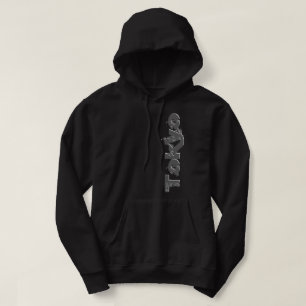 Tokyo - Cooler urbaner Stil, verblasste dunkle Gra Hoodie