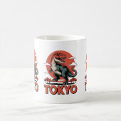 Tokyo Dinosaur - Retro T-Rex Japan Kaffeetasse (Mittel)