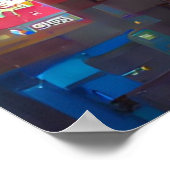 Tōkyō Dreamscape: von der KI generierte Stadtbilde Poster (Ecke)