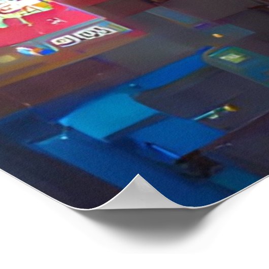 Tōkyō Dreamscape: von der KI generierte Stadtbilde Poster (Ecke)