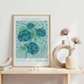 Tokyo Flower Market Hydrangea Poster