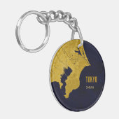 Tokyo Golden Map Akryllischer Schlüsselanhänger (Vorderseite links)