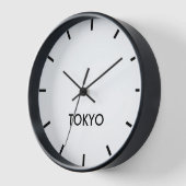 Tokyo Hauptstadt Japan Zeitzone minimalistisch Uhr (Winkel)