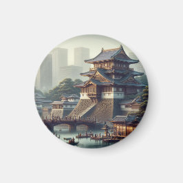 Tokyo Imperial Palace Landschaft Japan Reisen Magnet