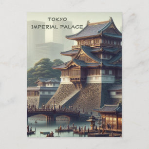 Tokyo Imperial Palace Landschaft Japan Reisen Postkarte
