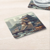 Tokyo Imperial Palace Landschaft Japan Reisen Rechteckiger Pappuntersetzer (angewinkelt)