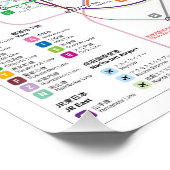 Tokyo INAT Map Poster (Ecke)