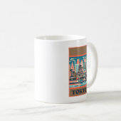 Tokyo Japan Art Deco Kaffeetasse (VorderseiteRechts)