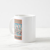 Tokyo Japan Art Deco Kaffeetasse (Vorderseite Links)