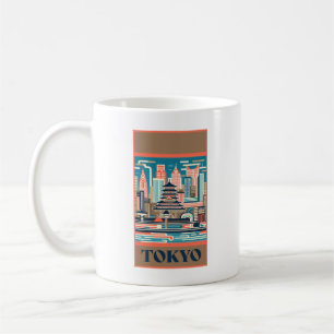 Tokyo Japan Art Deco Kaffeetasse