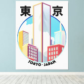 Tokyo Japan City City Logo Leinwanddruck (Insitu (Holzboden))