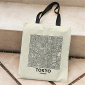 Tokyo, Japan City Map Tote Bag Tragetasche