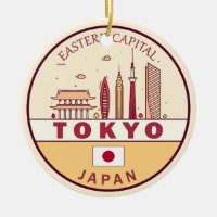 Tokyo Japan City Skyline Emblem