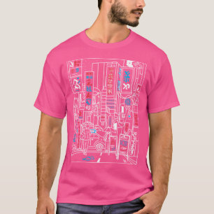 Tokyo Japan Cyberpunk Vaporwave ästhetisches Retro T-Shirt